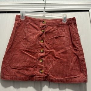 Mauve Corduroy Skirt